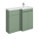 Balterley Balterley Tean 1000mm Floor Standing Compact Unit with Right Hand Polymarble Basin - Green 2