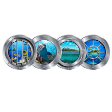 Décorations magnétiques multifonctions pour porte de cabine de croisière ACDANC, réfrigérateur, bureau, 4 pièces