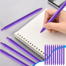 Stylos gel, lot de 10 stylos à encre rétractable noirs, pointe fine 0,5 mm, écriture fluide, grande capacité 1 ml, idéal pour le bureau et la