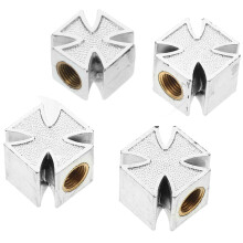 12Pcs Silver Universal Tire Air Valve Caps Durable Plastic Stem Covers