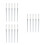 15Pcs Silver Metal Nail Files Double Sided Buffer for Nail Art Use 5