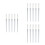 15Pcs Silver Metal Nail Files Double Sided Buffer for Nail Art Use 8