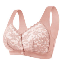 Soutien-gorge pour femme, dos entièrement couvert, fermeture avant, sans armatures, style bralette, broderie fine et aérée, grandes tailles, sans