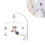 1Pièces Mobile Bébé Cloche Rotative Couleurs Vives Douce 7