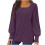 Lenago Damen-Pullover in Übergrößen, modisch, langärmelig, locker, einfarbig 1