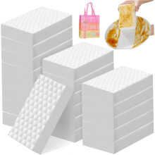 Lot de 20 éponges magiques extra épaisses - Tampons de nettoyage multifonctionnels anti-rayures pour taches tenaces et graisse (Lot familial en