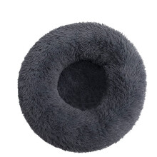 Rundes Haustierbett (40–110 cm) für große Hunde, superweiches Katzenbett, langes Plüsch-Hundehaus für mittelgroße Hunde, warmes Winterschlafen