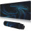 Μεγάλο μαύρο και μπλε gaming mouse pad Galaxy, αντιολισθητική βάση από καουτσούκ, ραμμένες 1