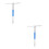 2Pièces Clé T Hexagonale Réglable Métal Réparation 5