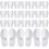 Engångs tofflor för gäster – individuellt förpackade, halksäkra, resevänliga – medium (herr 10/dam 11), vita, 24-pack 1