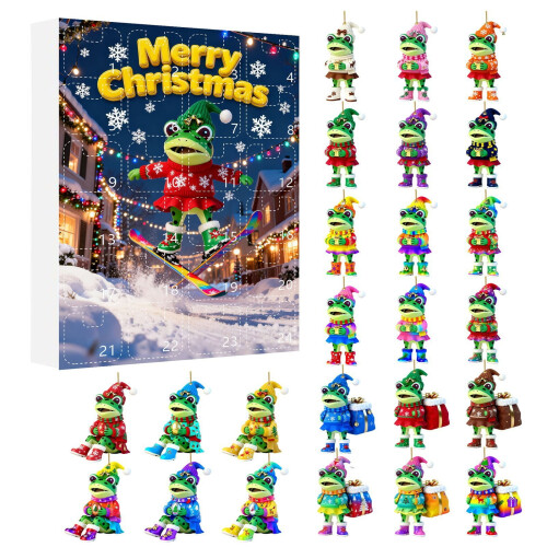 Froskeadventskalender24-dagers nedtelling i akryl
