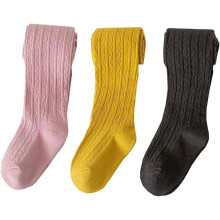 3/4/5 Pack Toddler Baby Girls Tights Cable Knit Leggings Stockings Little Girl Cotton Pantyhose