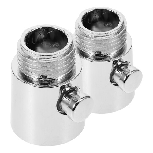 10Pièces Valve Réglable Arrêt Eau Douche Métal Argent Rv