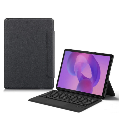 Capa de Teclado com Touchpad 2 em 1 Compatível com Lenovo Idea Tab Pro 2025 de 12,7 polegadas (2025) - Preto