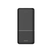 Deltaco Powerbank 10.000 mAh, 2x USB-A 18 W, 1x USB-C PD 20 W - Nero
