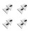 8Pcs White Felt Sauna Hats Soft Comfortable Caps for Spa 8