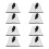 8Pcs White Felt Sauna Hats Soft Comfortable Caps for Spa 9