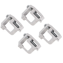 TL-2002 Abrazadera de riel de aleación de aluminio de 4 piezas, de alta resistencia