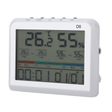 Innenthermometer-Uhr -10 C bis +50 C Grün