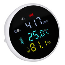 CO2-Temperatur-Feuchtigkeitsmonitor 400-5000ppm, 1000mAh