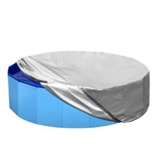 Cubiertas portátiles antipolvo para piscinas Dinheiro, tela Oxford plateada
