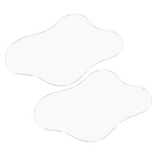 stuks transparante acryl onderzetters met onregelmatige vorm voor op het bureau of als koffiemok