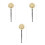 3Sets Multi Color Copper Muyu Instrument Temple Ritual Percussion Set 8