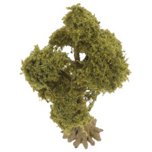 3Pièces Arbres Miniatures Plastique Kaki Pour Table De Sable Paysage