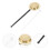 3Sets Multi Color Copper Muyu Instrument Temple Ritual Percussion Set 11