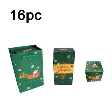 Boîte cadeau rebondissante de Noël – Mécanisme élastique amélioré + élastiques supplémentaires, boîte cadeau rouge pour les fêtes