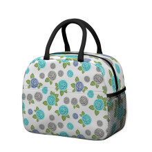 Boîte à lunch isotherme à motif floral pour femme – Étanche, portable pour le travail, la plage, les voyages, les pique-niques et le camping