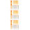 30Pièces Tees Orange Pour Golf Adaptés Aux Passionnés 7