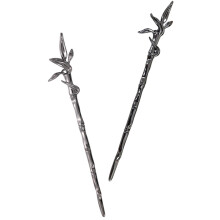 10Pcs Assorted Color Metal Hair Sticks Bamboo Joint Style for Updos
