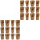 100Pcs Light Brown Take-Out Paper Cones Kraft Snack Storage Holders 3