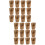 100Pcs Light Brown Take-Out Paper Cones Kraft Snack Storage Holders 6