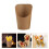 100Pcs Light Brown Take-Out Paper Cones Kraft Snack Storage Holders 7