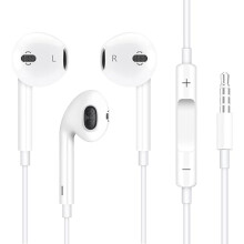 2 Pack Wired Earbuds with 3.5mm Connector, Compatible with Apple (MFi Certified), iPhone, iPad, Android, PC – Built-in Mic & Volume Control