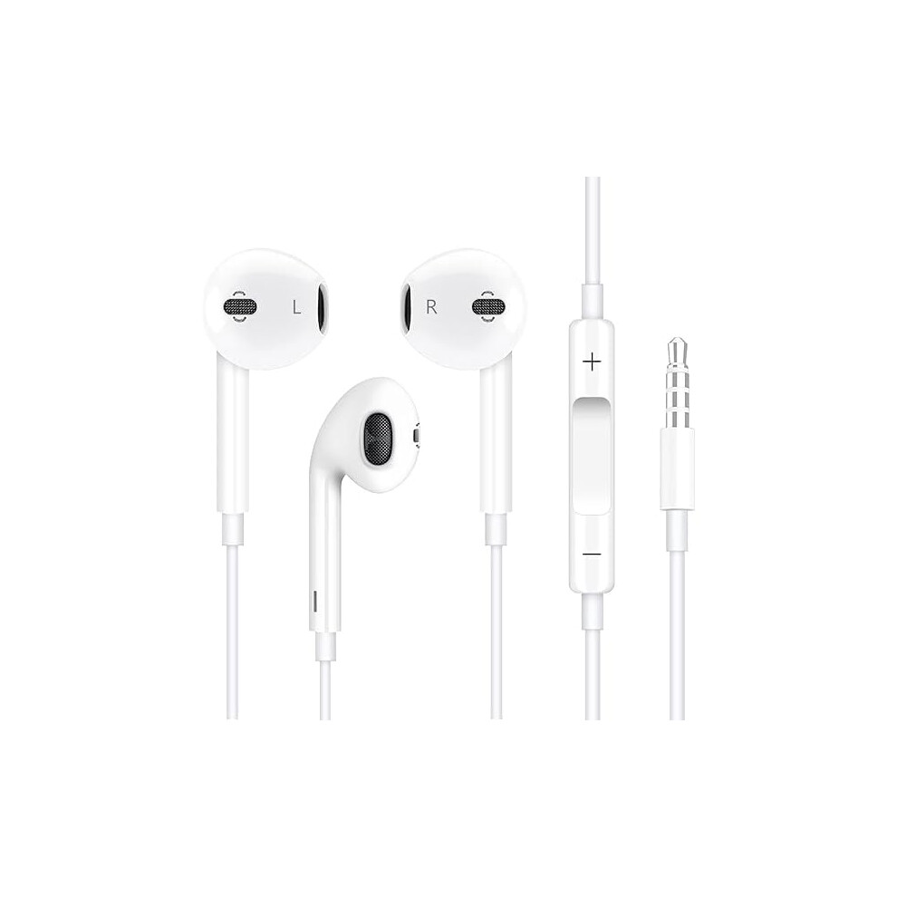 2 Pack Wired Earbuds With 3.5Mm Connector, Compatible With Apple (Mfi Certified), Iphone, Ipad, Android, Pc Â Built-In Mic & Volume Control 9110895650509