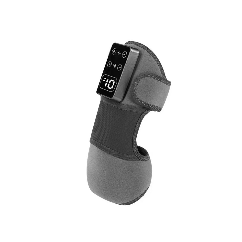Cordless Knee Massager with Heat Vibration for Pain Relief, Electric Heated Knee Brace,Heated Massager for Knee/Joint