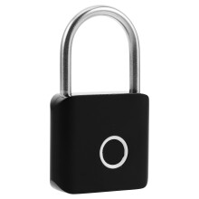 5Pcs Black Zinc Alloy Fingerprint Door Lock for Travel Security Use