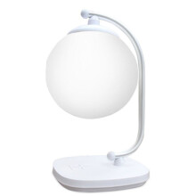 Lampe Lunaire avec Chargement Sans Fil pour la Protection des Yeux, Lampe de Bureau LED Pratique, Veilleuse de Lecture, Decoration D'Intérieur