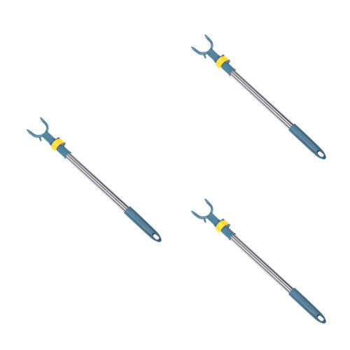 3Pièces Tringles Suspendues Acier Ajustables Pour Placard 2