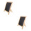 Vertical Wood Chalkboard Sign for Tables Black Message Board 6