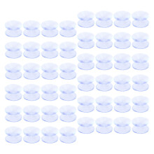 200Pcs Transparent Double Sided Silicone Suction Cups for Glass Tables