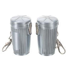4Pièces Cendrier Portable Métal Argent Pour Et Usage Extérieur