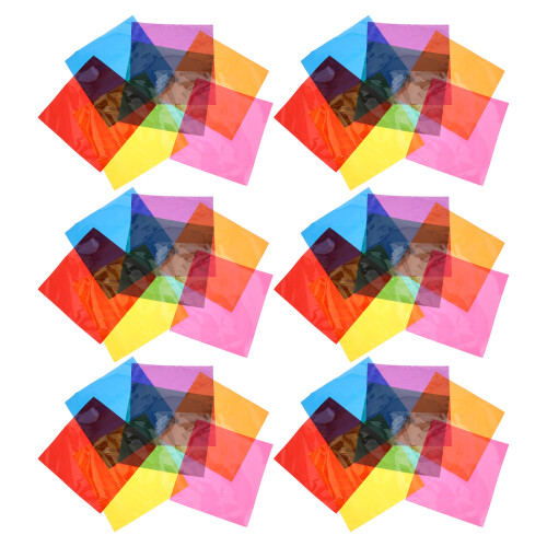 270Pièces Carrés De Cellophane Coloré Diffusant Lumière Pour DIY