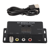 Modulateur RF professionnel PAL NTSC 21 canaux, convertisseur AV vers RF pour décodeur DVR DVD