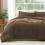 Queen Comforter Set Chocolate Brown 3-Piece Prewashed 1
