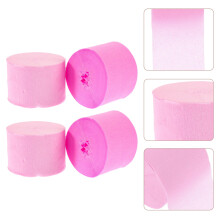 4 Rolls Colored Crepe Paper Rolls Elegant for Crafting and Decorating at Various Celebrations