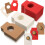 300 wijnfleshanglabels – rood, bruin, wit 1